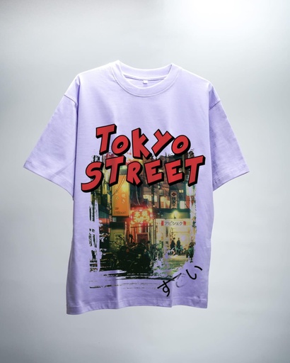 OVERSIZED Printed TOKYO STREET  T-Shirt || Snoozones || GEN Z